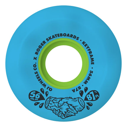 OJ wheels TJ Rogers keyframe blue 87a 56mm