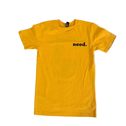need. Skateshop T-shirt yellow