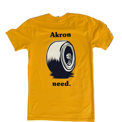 need. Skateshop T-shirt yellow