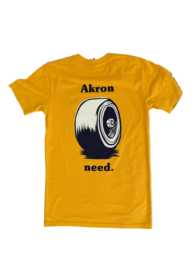 need. Skateshop T-shirt yellow