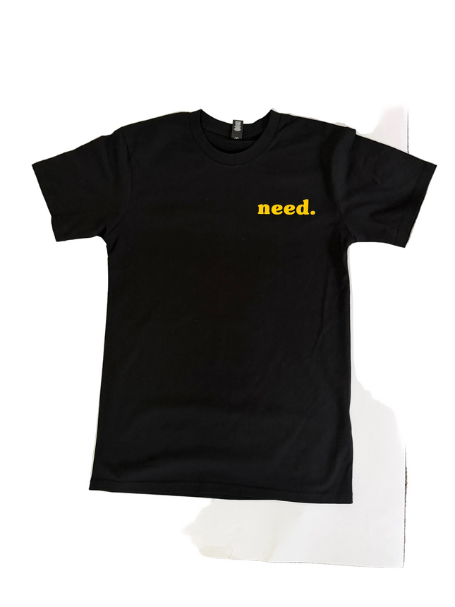need. Skateshop T-shirt black